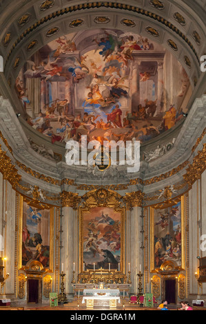 Altare Maggiore, la chiesa di St Ignatio di Loyola, Roma, lazio, Italy Foto Stock