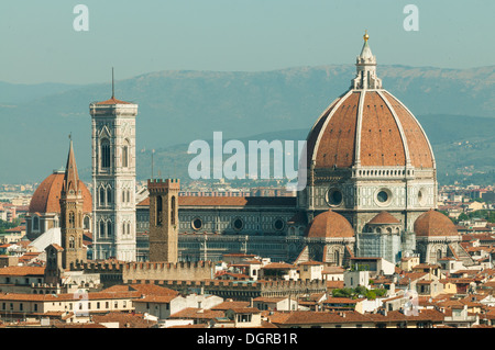 Sul Duomo del Brunelleschi, Firenze, Toscana, Italia Foto Stock