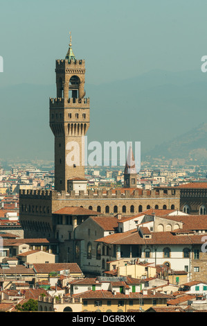 Palazzo Vecchio, Firenze, Toscana, Italia Foto Stock