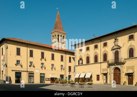 Piazza Torre di Berta, Sansepolcro, Toscana, Italia Foto Stock