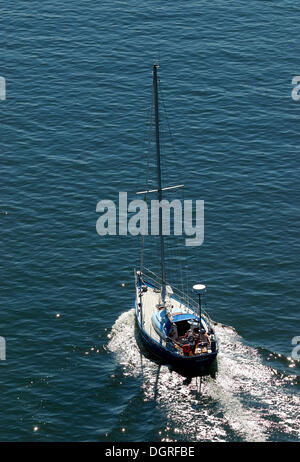 Barca a vela, Vista panoramica Foto Stock