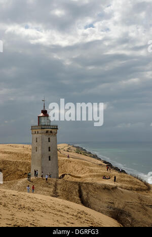 Faro di Rubjerg Knude, Jammerbugt area, Hjørring, Nord Jutland Occidentale, Vendsyssel, Danimarca, Scandinavia, Europa Foto Stock