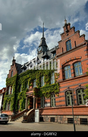 Town Hall, plau am see, ludwigslust-parchim distretto, Meclemburgo-Pomerania occidentale Foto Stock