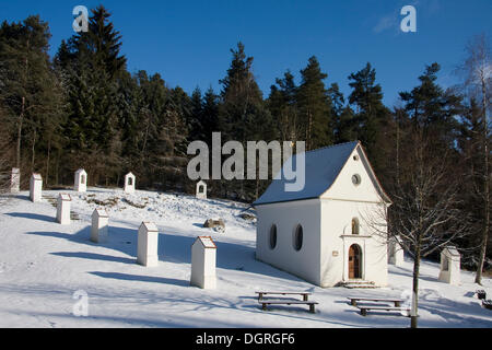 Cappella Dreitrittenkapelle, Stetten am kalten Markt, Sigmaringen, Baden-Wuerttemberg Foto Stock