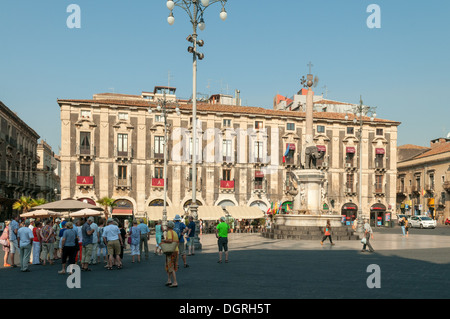 Palazzo degli Elephanti, Catania, Sicilia, Italia Foto Stock