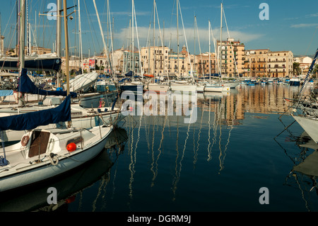 Marina a Palermo, Sicilia, Italia Foto Stock