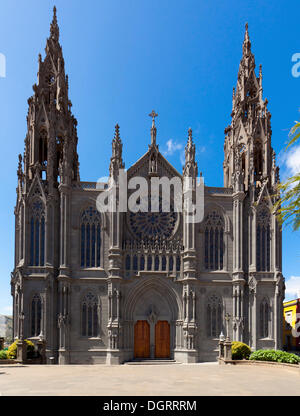 Chiesa di San Juan Bautista, Arucas, Gran Canaria, Isole Canarie, Spagna, Europa, PublicGround Foto Stock