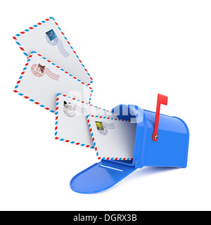 Mailbox con lettere. Foto Stock