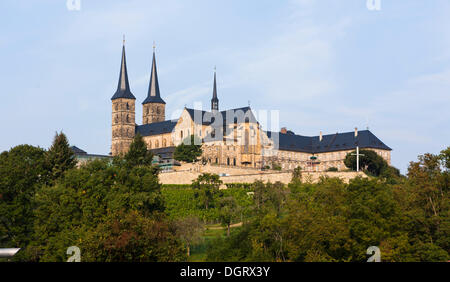 Vista della Cattedrale di Bamberga, Bamberg, Alta Franconia, Franconia, Baviera, PublicGround Foto Stock