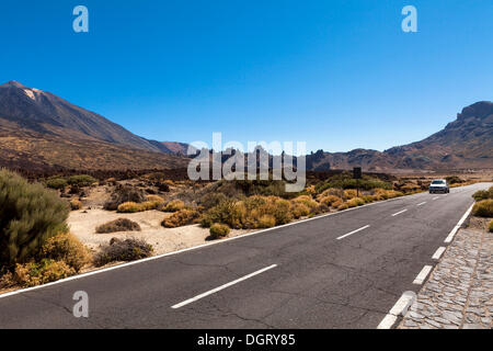 Il monte Vulcano Teide, il Pico del Teide, Parco Nazionale di Teide Patrimonio Unesco, Vilaflor Foto Stock