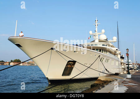 Tatoosh, mega-yacht di Microsoft co-fondatore Paul Allen, 92 metri, n. 26 nell'elenco delle più lunghe barche a motore, Venezia, Italia Foto Stock