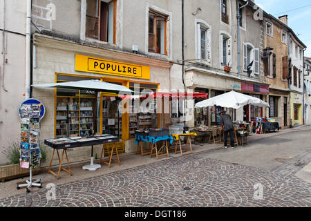 Prenota Village di Cuisery con 15 antiquariato librario, Tournus, regione Borgogna, dipartimento di Saône-et-Loire, Francia, Europa Foto Stock