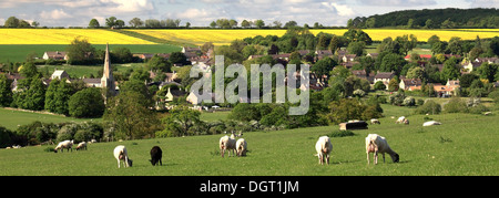 Estate vista sul villaggio Barrowden, Rutland County, England, Regno Unito Foto Stock