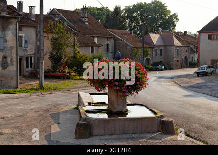 Borgo ben, Selles, Vesoul, regione Franche-Comté, Dep. Haute-Saône, Francia Foto Stock