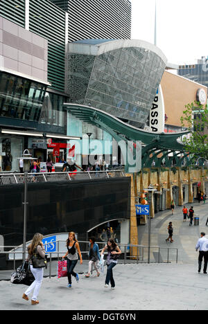 Architettura moderna, Centro shopping Beurstraverse, il cosiddetto Koopgoot, all'Beursplein, Coolsingel, Rotterdam Foto Stock