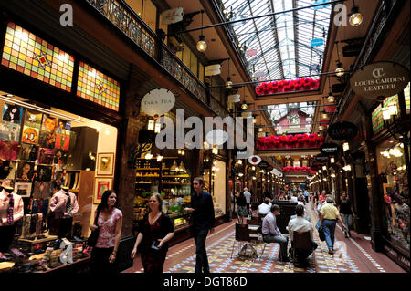 Il trefolo arcade in stile vittoriano shopping mall, il quartiere centrale degli affari, CBD, città di Sydney, Sydney, Nuovo Galles del Sud, NSW Foto Stock