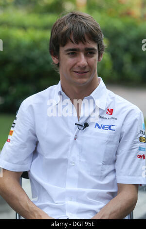 Maggiore noida, India. 24 ott 2013. Esteban Gutierrez (MEX), Sauber F1 Team - Formula1 nel Campionato del Mondo 2013 - Round 16 Indian Grand Prix al Buddh International Circuit, maggiore noida, India. © dpa picture alliance/Alamy Live News Foto Stock