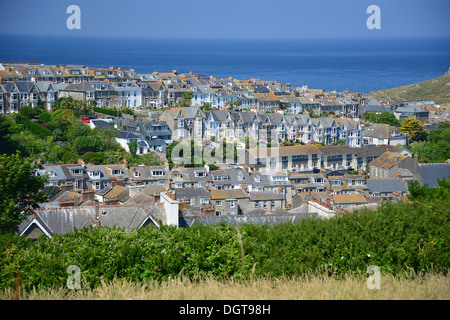 La vista del porto, St Ives, Cornwall, England, Regno Unito Foto Stock