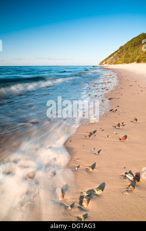 Mar Baltico shore a pochi minuti prima del tramonto Foto Stock