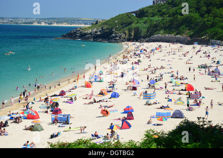 Porthminster Beach, St Ives, Cornwall, England, Regno Unito Foto Stock