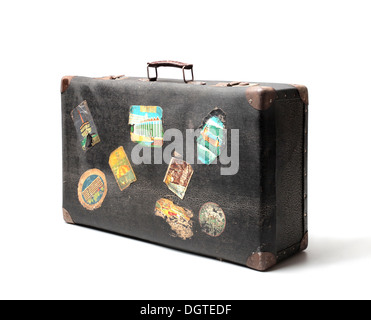 Immagine fissa di un bagaglio utilizzato Foto Stock