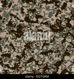 Digital Camouflage Pattern. Seamless Texture. Foto Stock