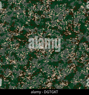 Esercito di camuffamento digitale. Seamless Texture. Foto Stock