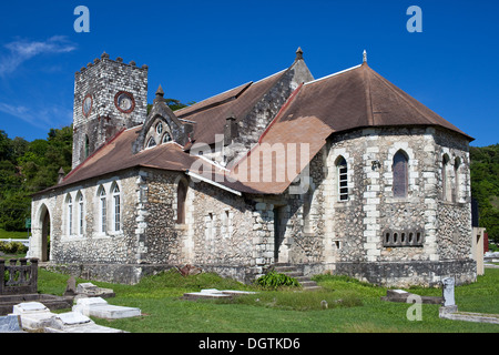 Antica chiesa coloniale. Giamaica Foto Stock