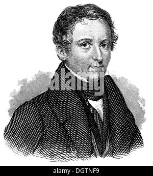 Vincenz Priessnitz o Prießnitz 1799-1851 il fondatore della moderna idroterapia Foto Stock