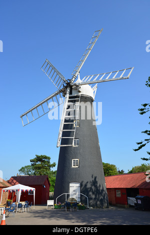 Dobson il mulino a vento, Burgh-Le-Marsh, Lincolnshire, England, Regno Unito Foto Stock