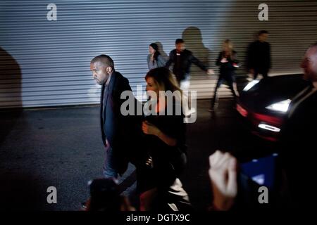 Parigi, Francia. Il 29 settembre, 2013. Kim Kardashian, Kanye West alla settimana della moda di Parigi.Foto: © Michael Bunel/NurPhoto/ZUMAPRESS.com/Alamy Live News Foto Stock