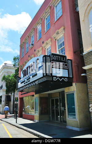 Sottile teatro nel centro cittadino di Charleston, South Carolina, STATI UNITI D'AMERICA Foto Stock