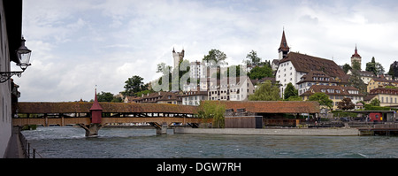 La città di Lucerna, Svizzera Foto Stock