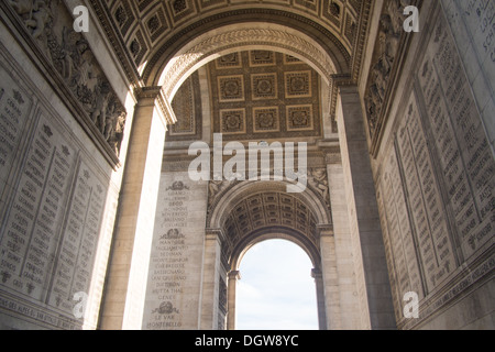 Arco di Trionfo, Parigi, Francia Foto Stock