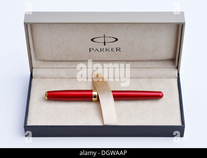 Parker Pen nella casella Foto Stock