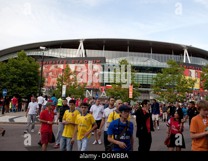 ARSENAL football club home terra Emirates Stadium Foto Stock