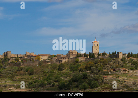 Townscape di Trujillo, Estremadura, Spagna Foto Stock