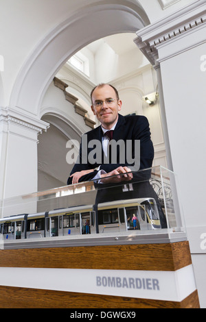 Michael Clausecker, CEO di Bombardier Transportation GmbH, Berlino Foto Stock