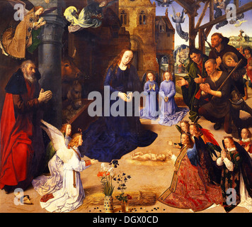 La pala Portinari - da Hugo van der Goes, 1475 Foto Stock