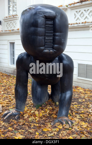 Bronze Babies di David Cerny. Museum Kampa, Praga Repubblica Ceca Foto Stock