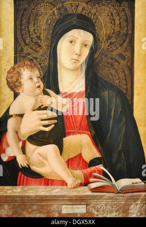 La Madonna e il bambino - di Giovanni Bellini, 1465 Foto Stock