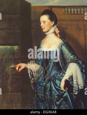 La sig.ra Daniel Sargent ( Maria Turner Sargent ) - da John Singleton Copley, 1763 Foto Stock