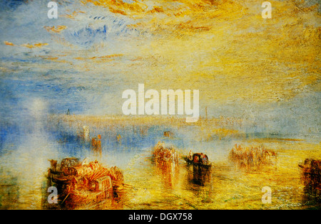 Approccio a Venezia - da Joseph Mallord William Turner, 1843 Foto Stock