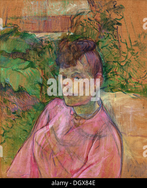 La donna nel giardino di Monsieur Forest - da Henri de Toulouse-Lautrec, 1891 Foto Stock