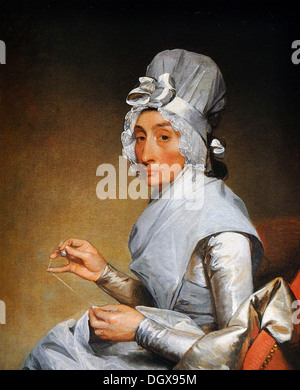 Catherine Yates in ottone (Sig.ra Richard Yates) - da Gilbert Stuart, 1794 Foto Stock