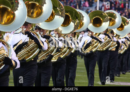 Boulder, CO, Stati Uniti d'America. 26 ott 2013. Ottobre 26, 2013: Colorado band suona prima che la partita di calcio contro Arizona a Boulder. © csm/Alamy Live News Foto Stock