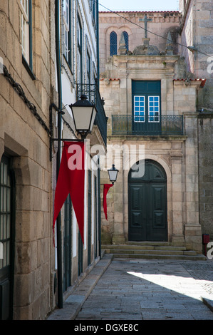 Santa Maria Street, Guimaraes, provincia del Minho, Portogallo, Patrimonio Mondiale dell Unesco Foto Stock