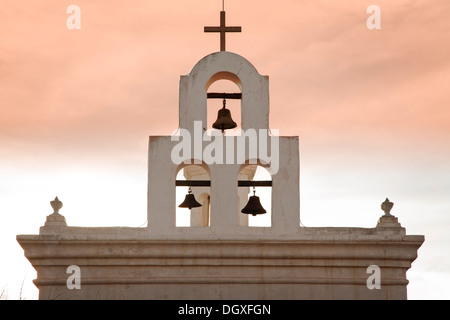 San Xavier del Bac missione vicino a Tucson, Arizona Foto Stock