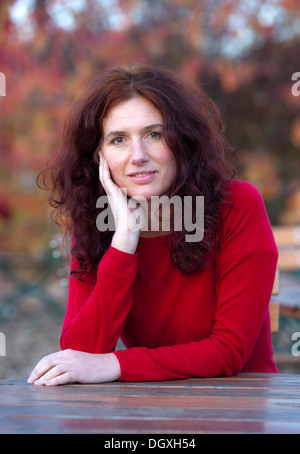 Attrice, regista e autore Maria Blumencron a photocall a Monaco di Baviera Foto Stock