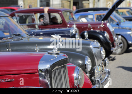 Classic Cars; Trevithick giorno; Camborne; Cornovaglia Foto Stock